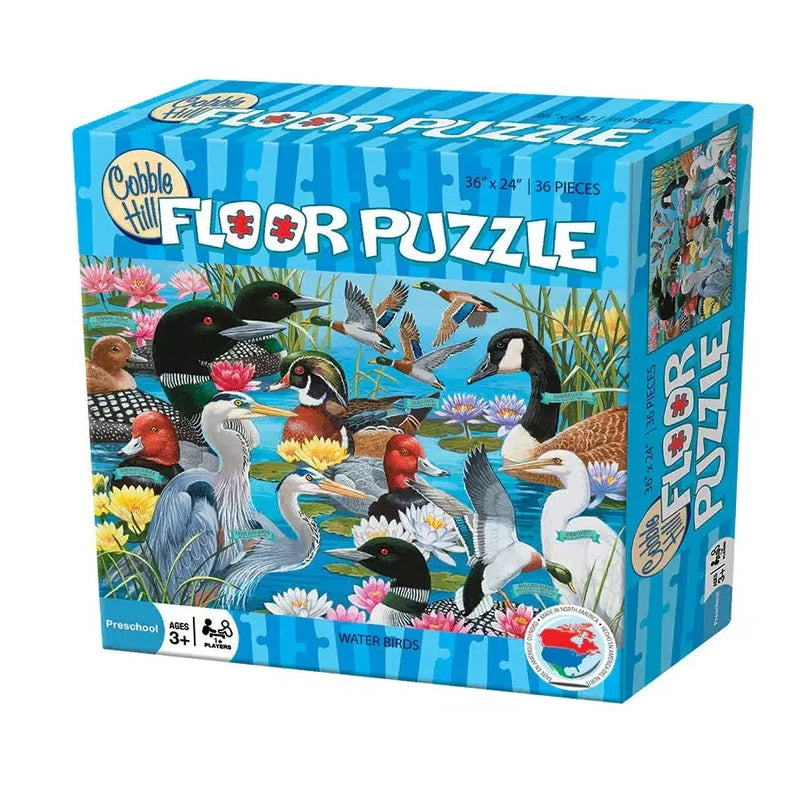 Water Birds 36 Piece Floor Jigsaw Puzzle Cobble Hill - BIG FRENCHIES