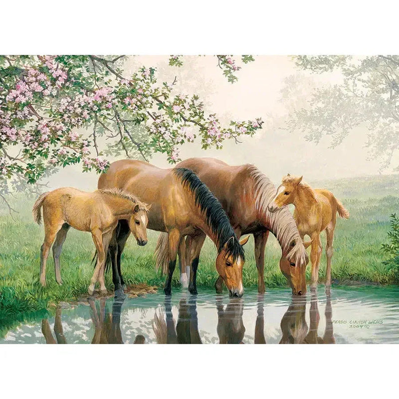 Watering Hole 35 Piece Tray Jigsaw Puzzle Cobble Hill - BIG FRENCHIES