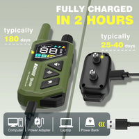 Waterproof Dog Shock Collar for up to 3 Dogs 3300FT AI Bark IPX7 Rechargeable