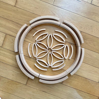 **Pre-order (Ships in 2-3 Weeks)**28 Pcs Mini Curved Natural Wooden Building Blocks with Storage Tray - BIG FRENCHIES
