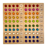 **Pre-order (Ships in 2-3 Weeks)**Hundred Frame Coin Pockets Set with Counting and Alphabet Coins - BIG FRENCHIES