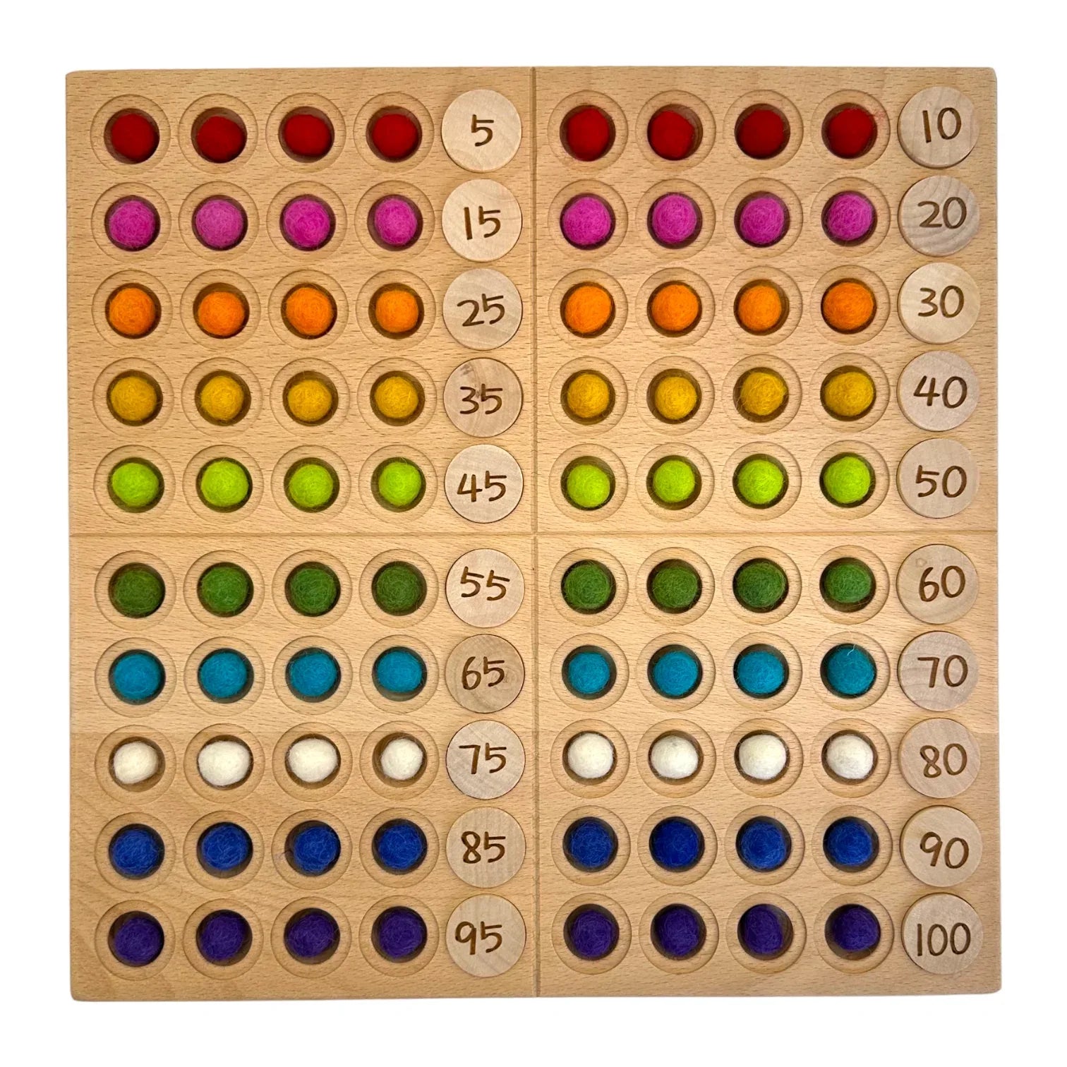 **Pre-order (Ships in 2-3 Weeks)**Hundred Frame Coin Pockets Set with Counting and Alphabet Coins - BIG FRENCHIES