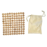 **Pre-order (Ships in 2-3 Weeks)**Hundred Frame Coin Pockets Set with Counting and Alphabet Coins - BIG FRENCHIES
