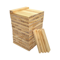 120-Piece Natural Wooden Building Planks Set | Open-Ended STEM Construction - BIG FRENCHIES