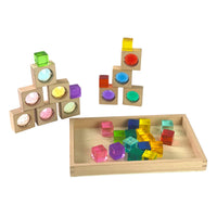 30-Piece Gemmed Translucent Window Blocks & Lucite Cubes Set with Storage Tray - BIG FRENCHIES