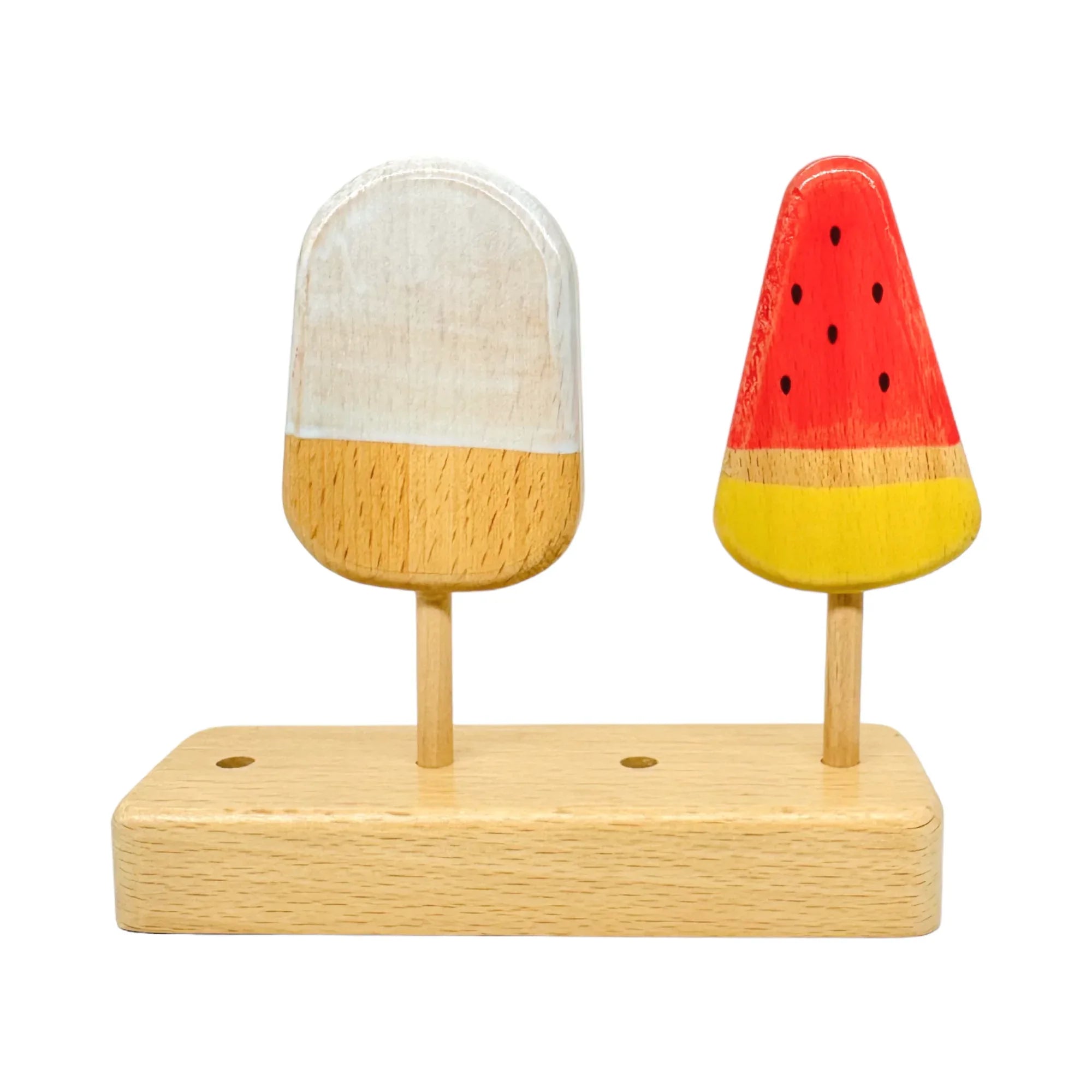 10-Piece Wooden Popsicle & Pastry Pretend Play Set | Ice Cream & Cookies Shop - BIG FRENCHIES