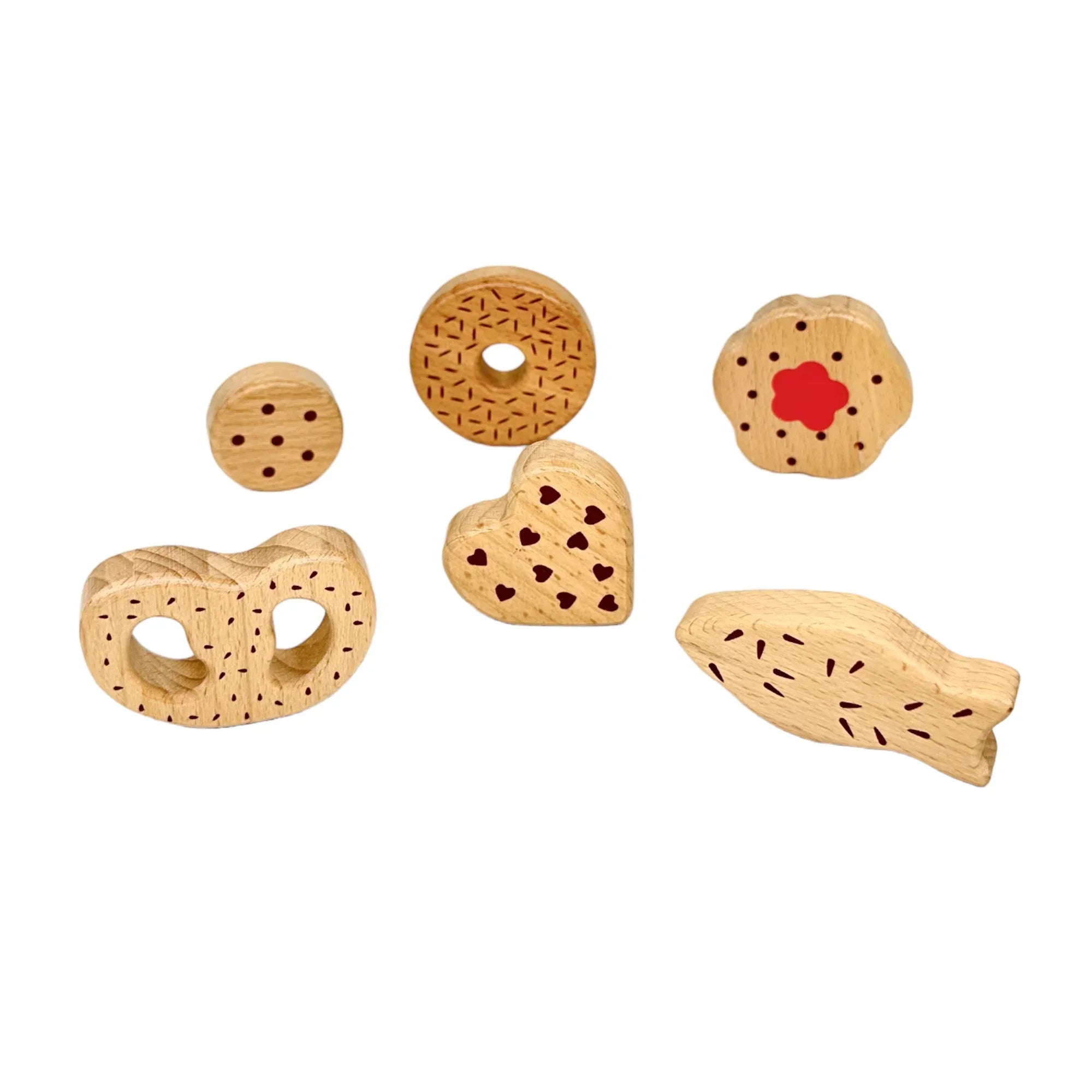 10-Piece Wooden Popsicle & Pastry Pretend Play Set | Ice Cream & Cookies Shop - BIG FRENCHIES