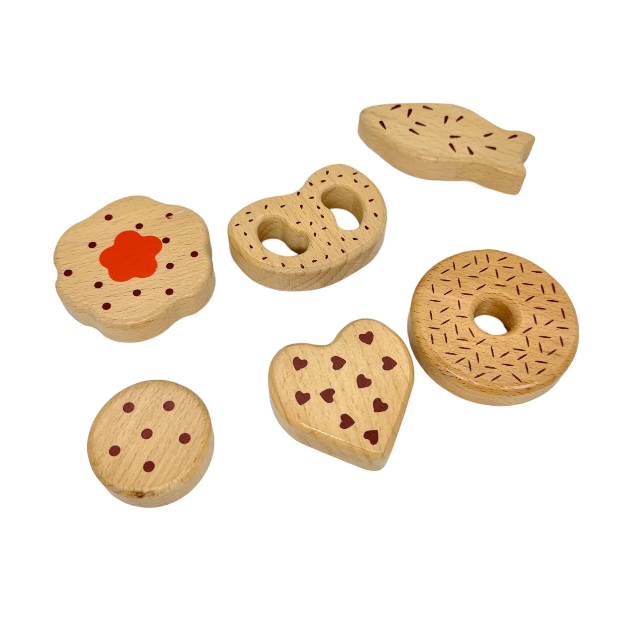10-Piece Wooden Popsicle & Pastry Pretend Play Set | Ice Cream & Cookies Shop - BIG FRENCHIES
