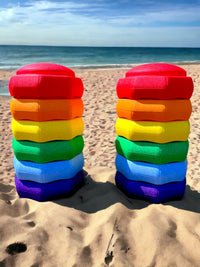6 Pieces Rainbow Stepping Stones Set - BIG FRENCHIES