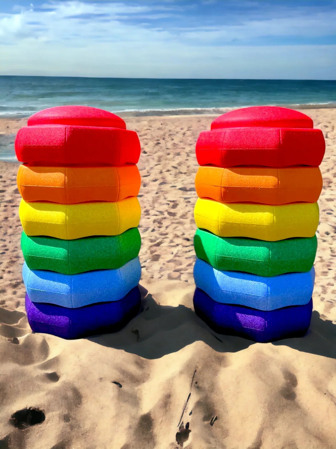 6 Pieces Rainbow Stepping Stones Set - BIG FRENCHIES