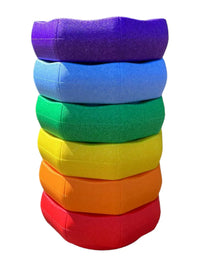 6 Pieces Rainbow Stepping Stones Set - BIG FRENCHIES