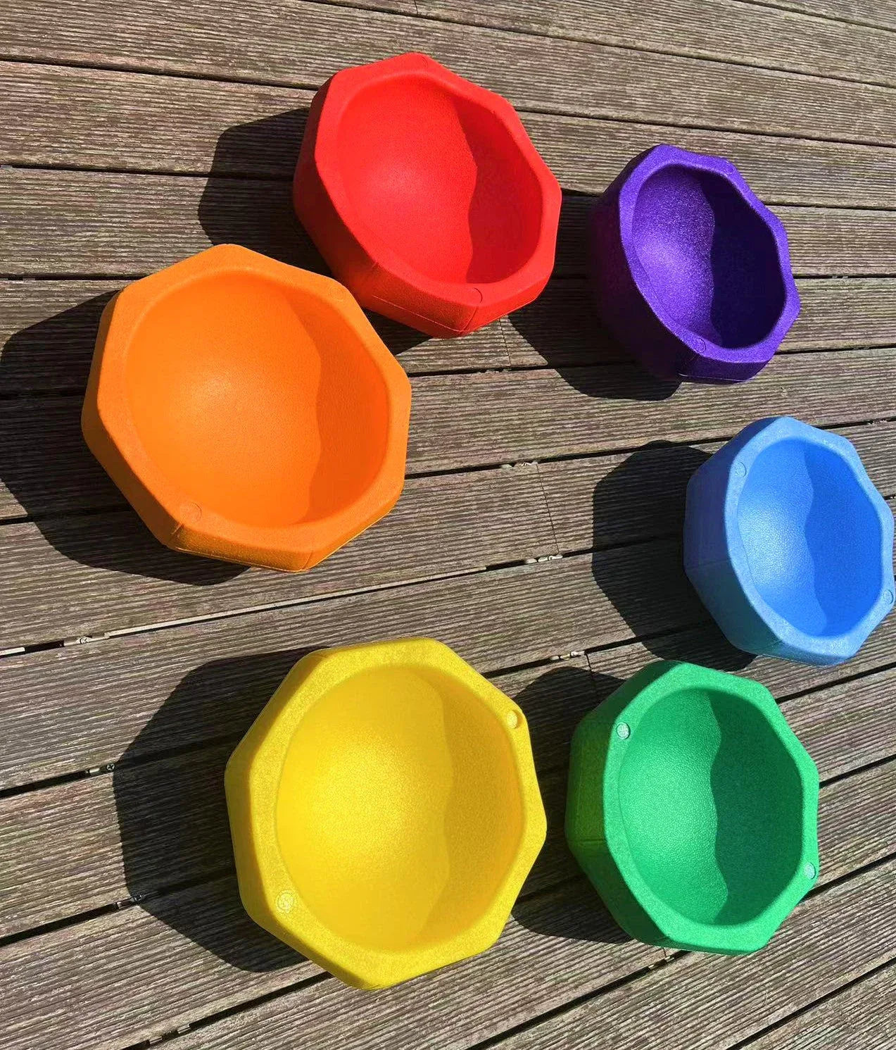 6 Pieces Rainbow Stepping Stones Set - BIG FRENCHIES