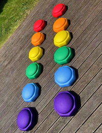 6 Pieces Rainbow Stepping Stones Set - BIG FRENCHIES
