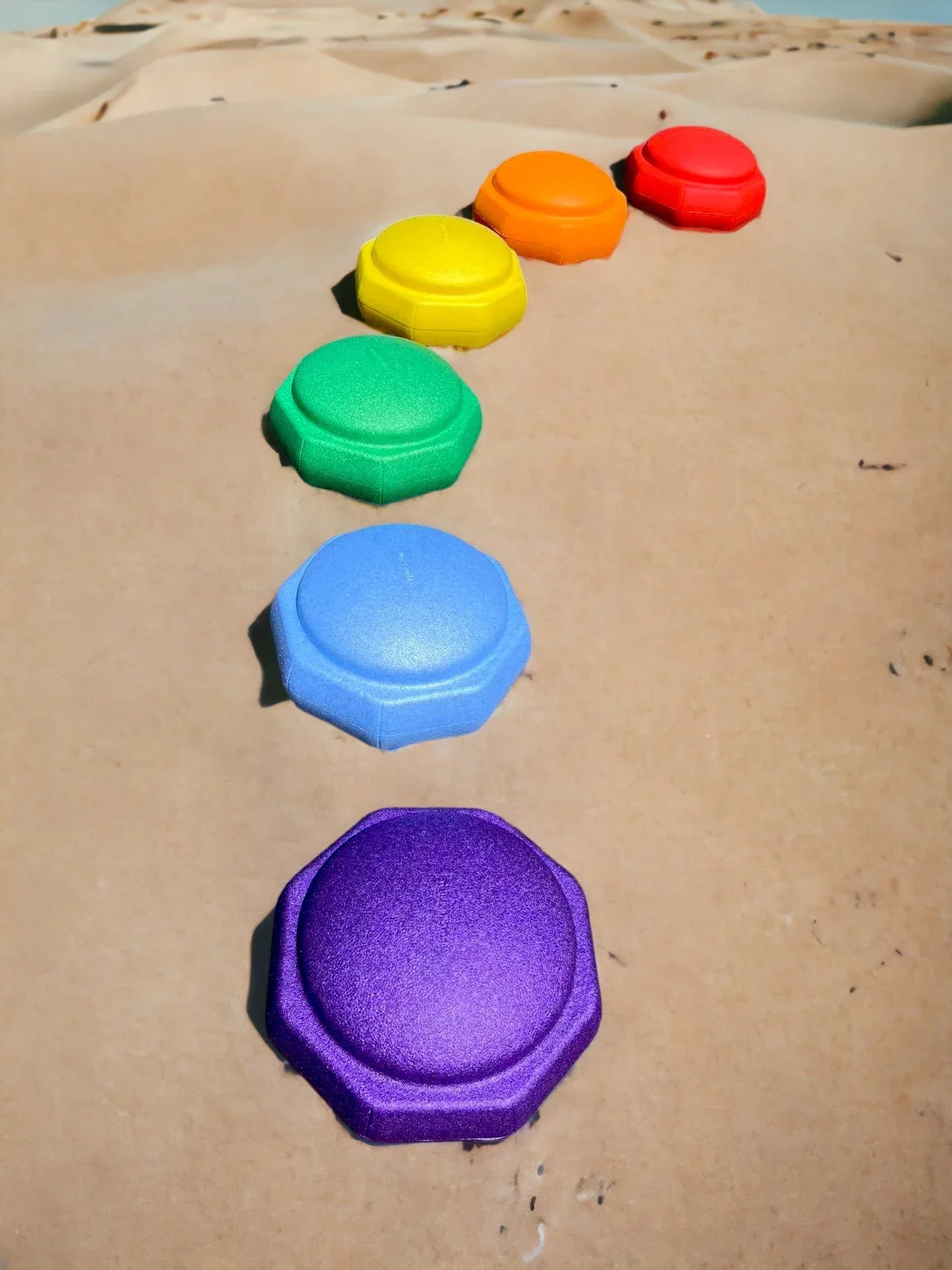 6 Pieces Rainbow Stepping Stones Set - BIG FRENCHIES