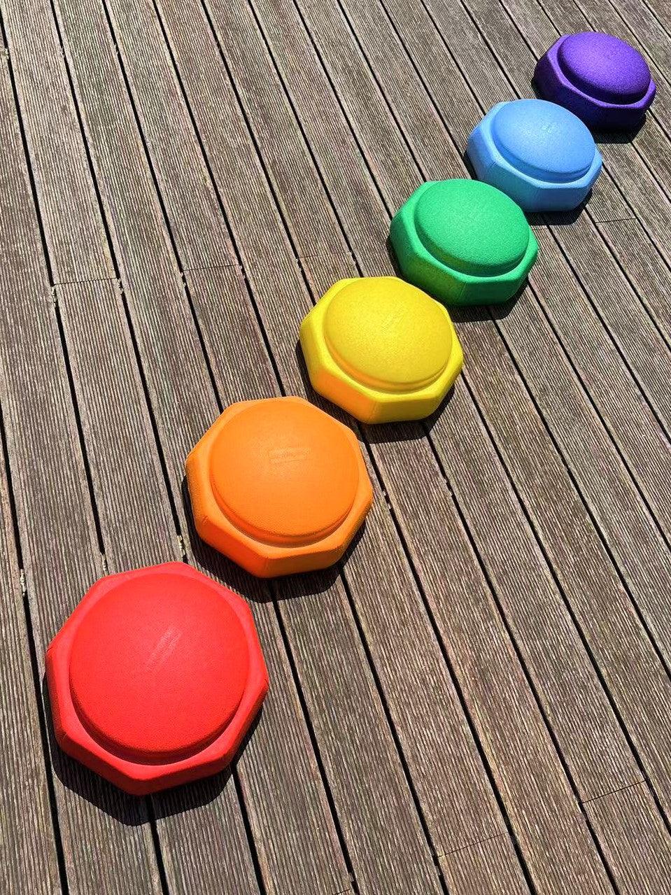 6 Pieces Rainbow Stepping Stones Set - BIG FRENCHIES