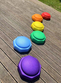 6 Pieces Rainbow Stepping Stones Set - BIG FRENCHIES