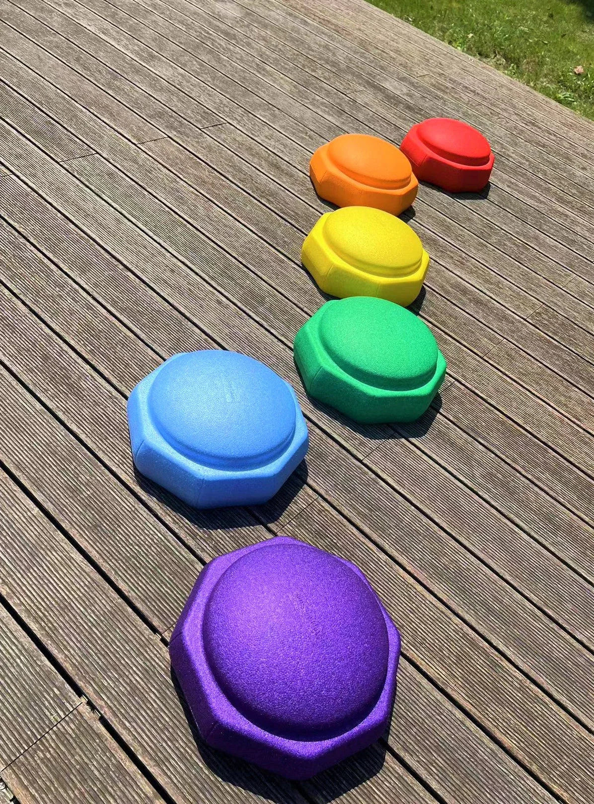 6 Pieces Rainbow Stepping Stones Set - BIG FRENCHIES