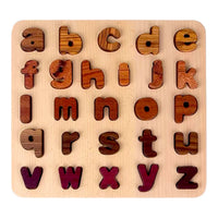 Natural Wooden Alphabet & Numbers Puzzle – Uppercase, Lowercase & Math Options - BIG FRENCHIES