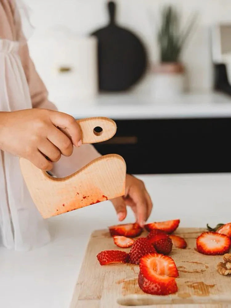 Mini Wooden Cutter / Knife — Kitchen Helper for Kids - BIG FRENCHIES