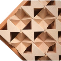 **Pre-order (Ships in 2-3 Weeks)**16 Pcs Natural Wooden Construction Puzzle Toy with Storage Tray - BIG FRENCHIES