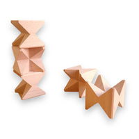 **Pre-order (Ships in 2-3 Weeks)**16 Pcs Natural Wooden Construction Puzzle Toy with Storage Tray - BIG FRENCHIES