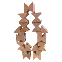 **Pre-order (Ships in 2-3 Weeks)**16 Pcs Natural Wooden Construction Puzzle Toy with Storage Tray - BIG FRENCHIES