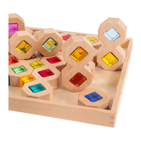 **Pre-order (Ships in 2-3 Weeks)**12-Piece Wooden Window Building Blocks Set with Storage Tray | Lucite-Compatible - BIG FRENCHIES