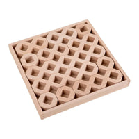 **Pre-order (Ships in 2-3 Weeks)**12-Piece Wooden Window Building Blocks Set with Storage Tray | Lucite-Compatible - BIG FRENCHIES