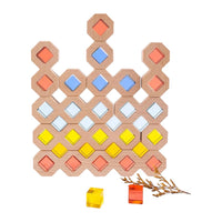 **Pre-order (Ships in 2-3 Weeks)**12-Piece Wooden Window Building Blocks Set with Storage Tray | Lucite-Compatible - BIG FRENCHIES