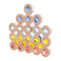 **Pre-order (Ships in 2-3 Weeks)**12-Piece Wooden Window Building Blocks Set with Storage Tray | Lucite-Compatible - BIG FRENCHIES