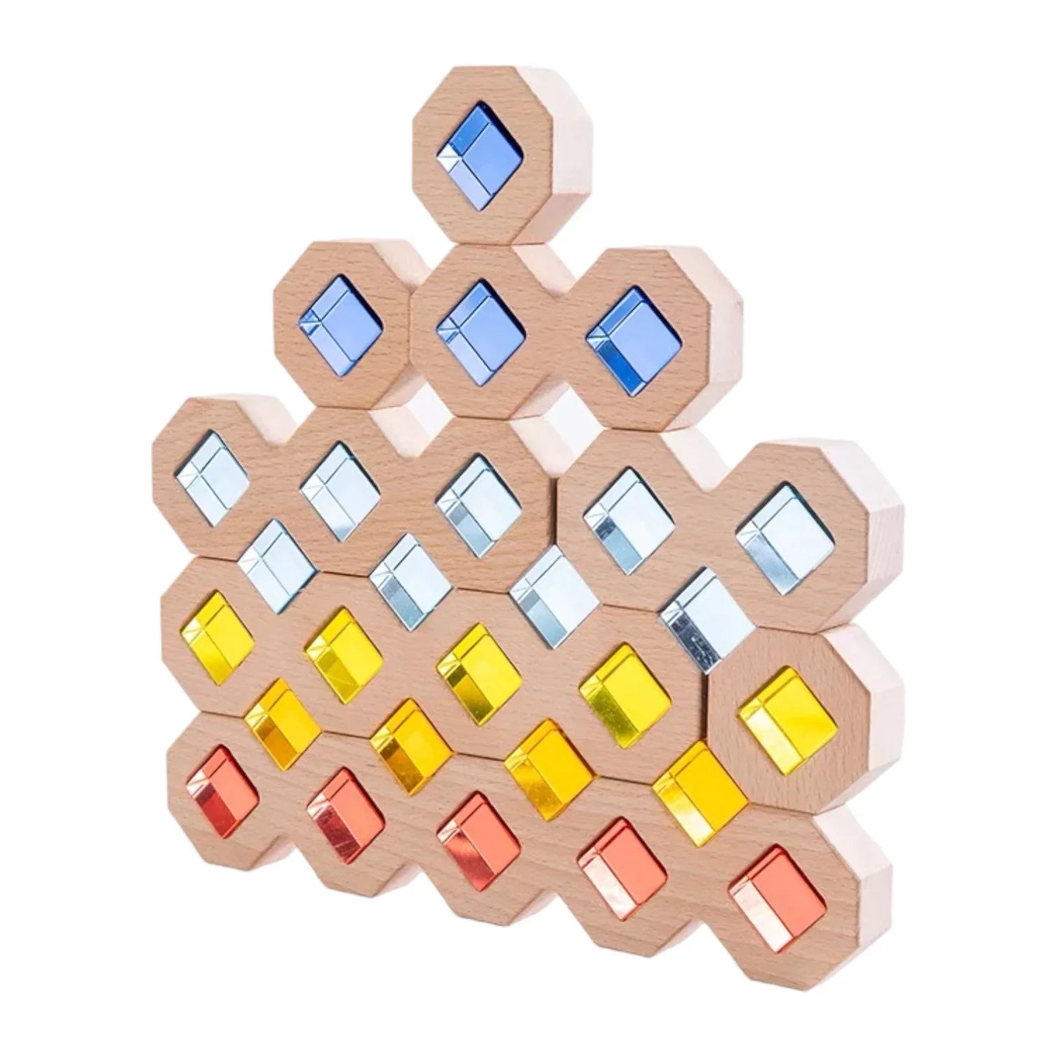 **Pre-order (Ships in 2-3 Weeks)**12-Piece Wooden Window Building Blocks Set with Storage Tray | Lucite-Compatible - BIG FRENCHIES
