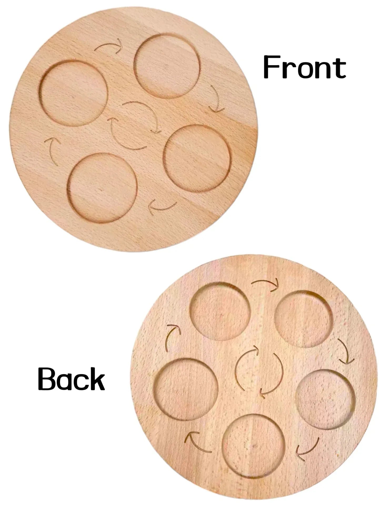 Double-Sided Wooden Life Cycle Board - BIG FRENCHIES