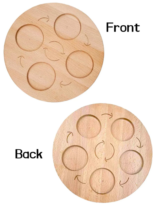 Double-Sided Wooden Life Cycle Board - BIG FRENCHIES