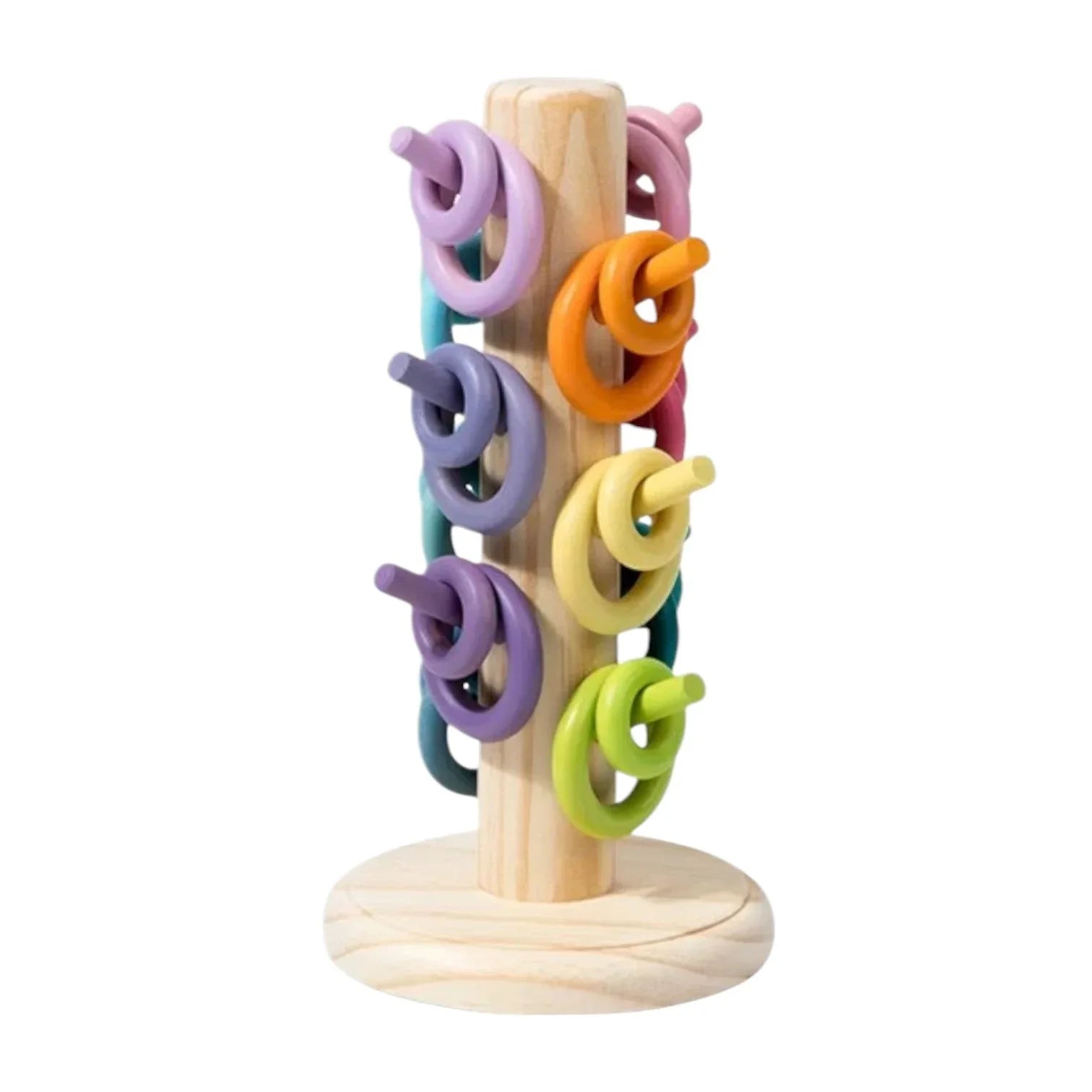 12-Dowel Sorting Tree with 24 Building Rings Set - BIG FRENCHIES