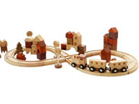 56 PCS Town Exploration Train Set with Track - BIG FRENCHIES