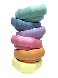 6 Pieces Pastel Rainbow Stepping Stones Set - BIG FRENCHIES