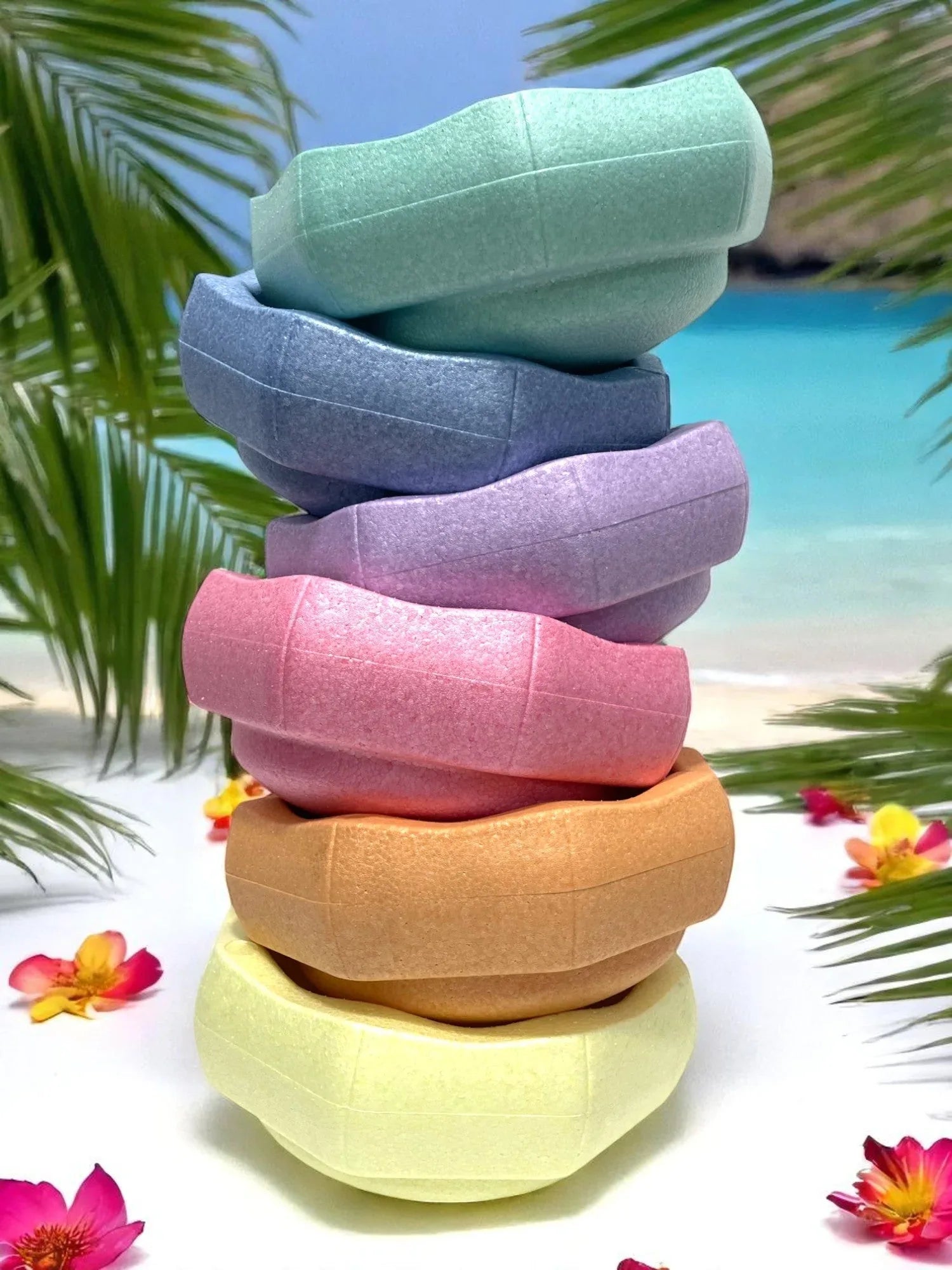 6 Pieces Pastel Rainbow Stepping Stones Set - BIG FRENCHIES