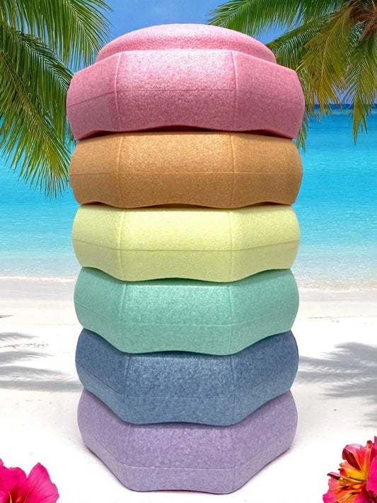 6 Pieces Pastel Rainbow Stepping Stones Set - BIG FRENCHIES