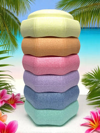 6 Pieces Pastel Rainbow Stepping Stones Set - BIG FRENCHIES