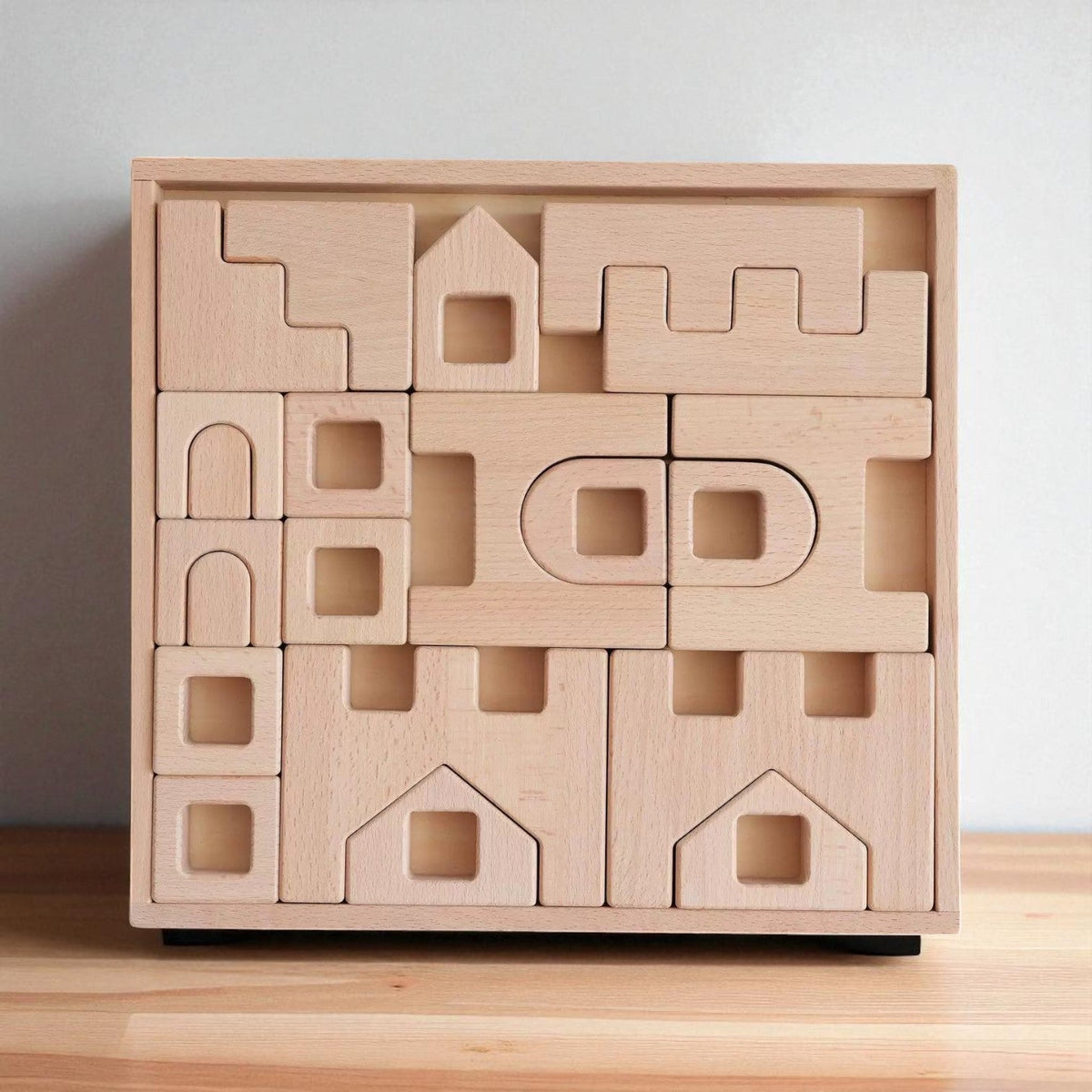 Natural Wooden Architectural Building Blocks – 21 or 26 Piece Set-Building Toys-BIG FRENCHIES-Green Elephant Home and Toys