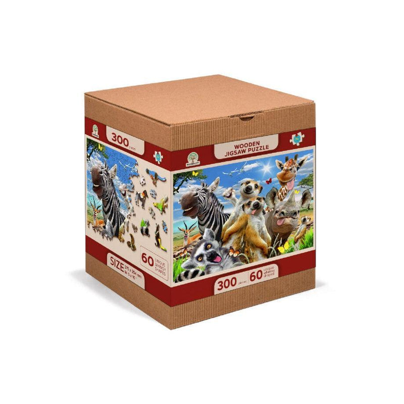 Welcome to Africa 300 Piece Wood Jigsaw Puzzle Wooden City - BIG FRENCHIES