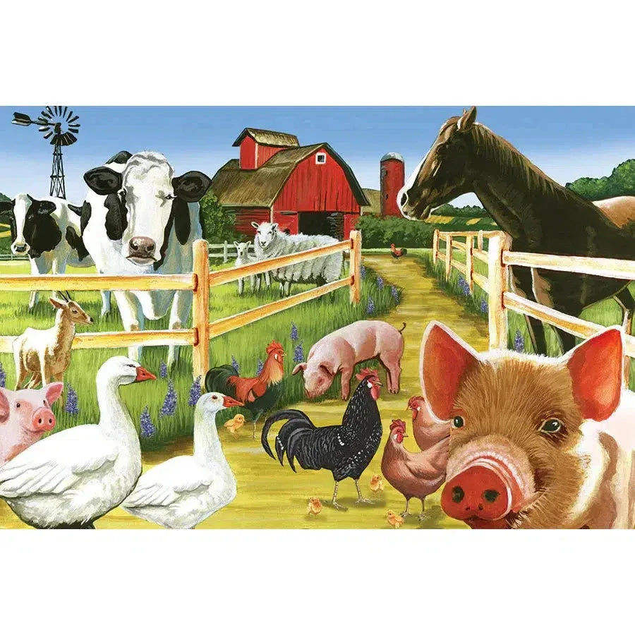Welcome to the Farm 36 Piece Floor Jigsaw Puzzle Cobble Hill - BIG FRENCHIES