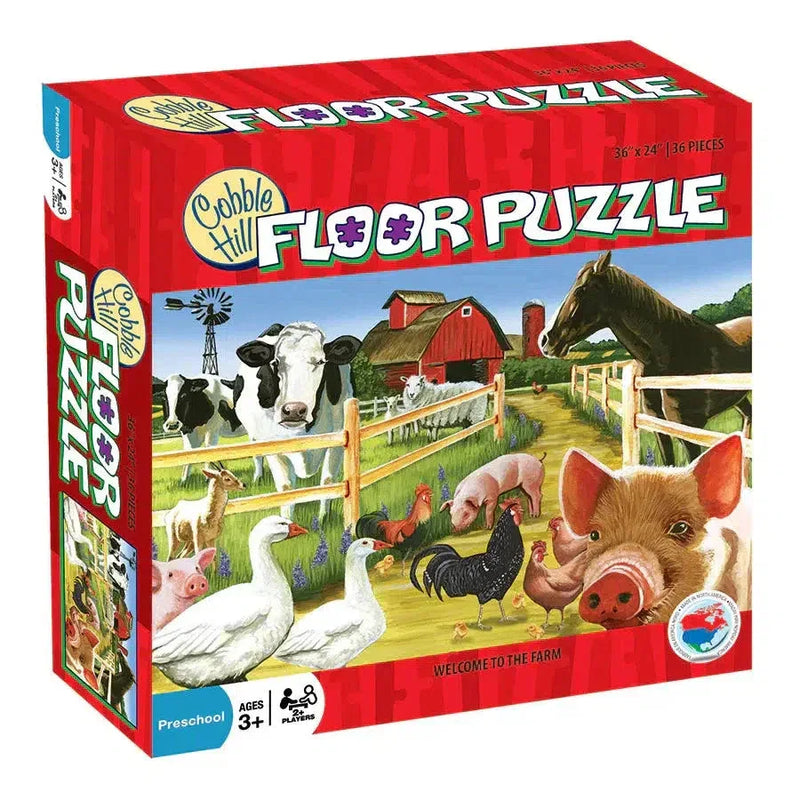 Welcome to the Farm 36 Piece Floor Jigsaw Puzzle Cobble Hill - BIG FRENCHIES