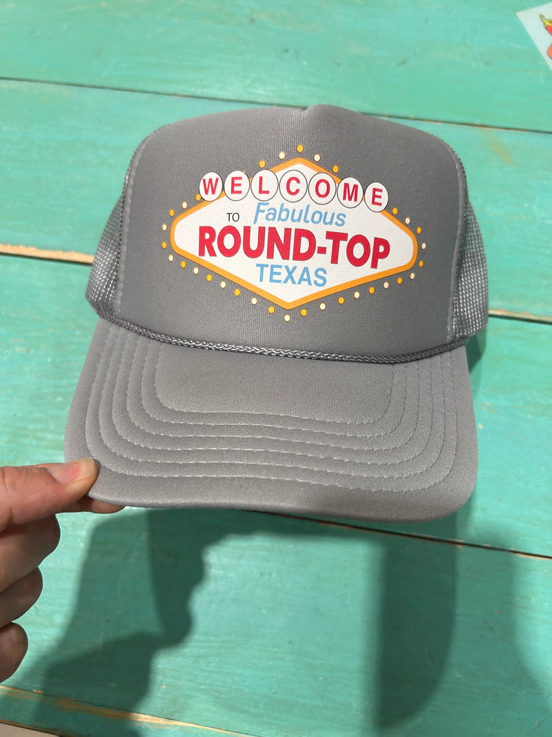 Welcome To Fabulous Round Top Trucker Hat - BIG FRENCHIES