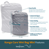 Kanga Care Wet Bag Mini - WeeHoo (Fluff)
