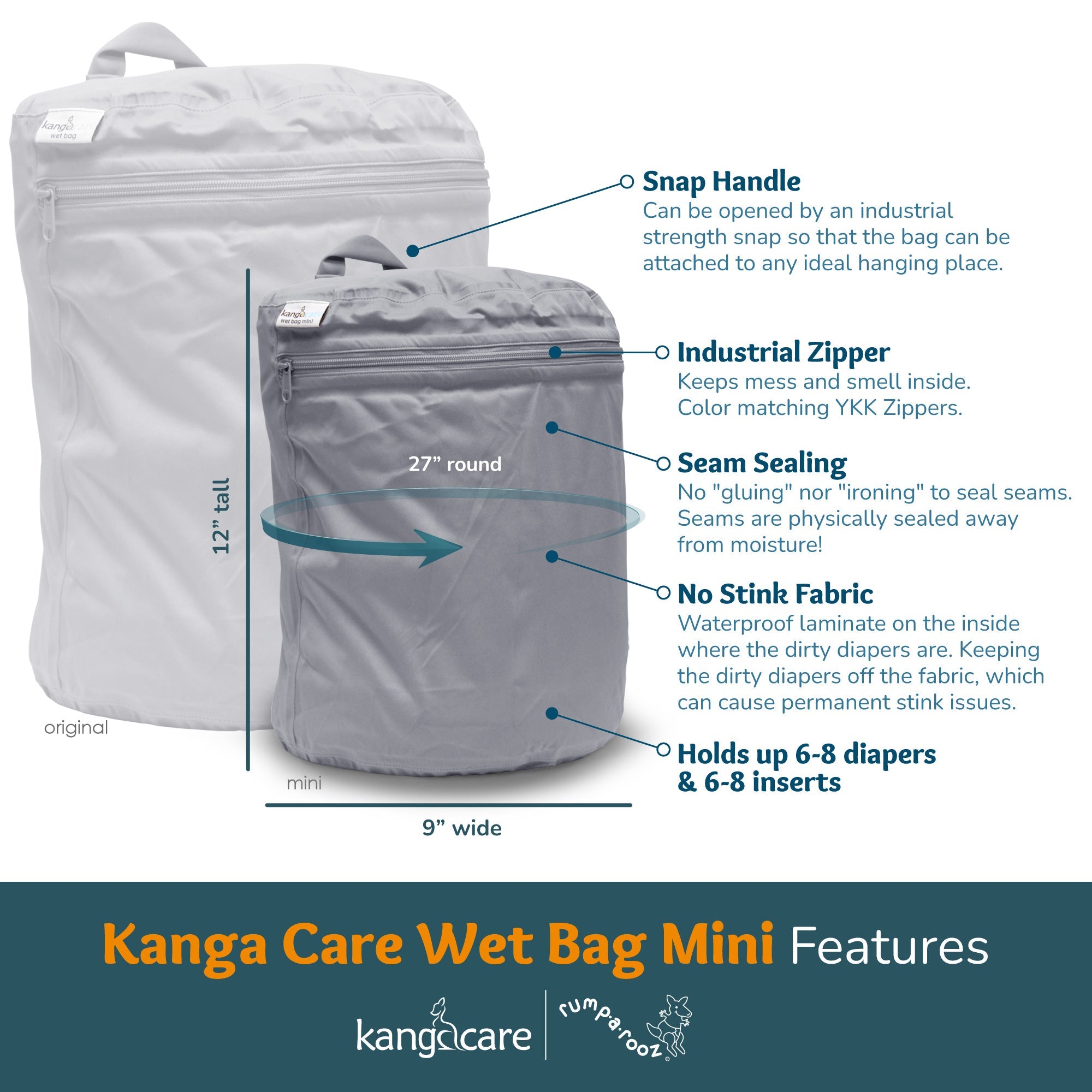 Kanga Care Wet Bag Mini - WeeHoo (Fluff)