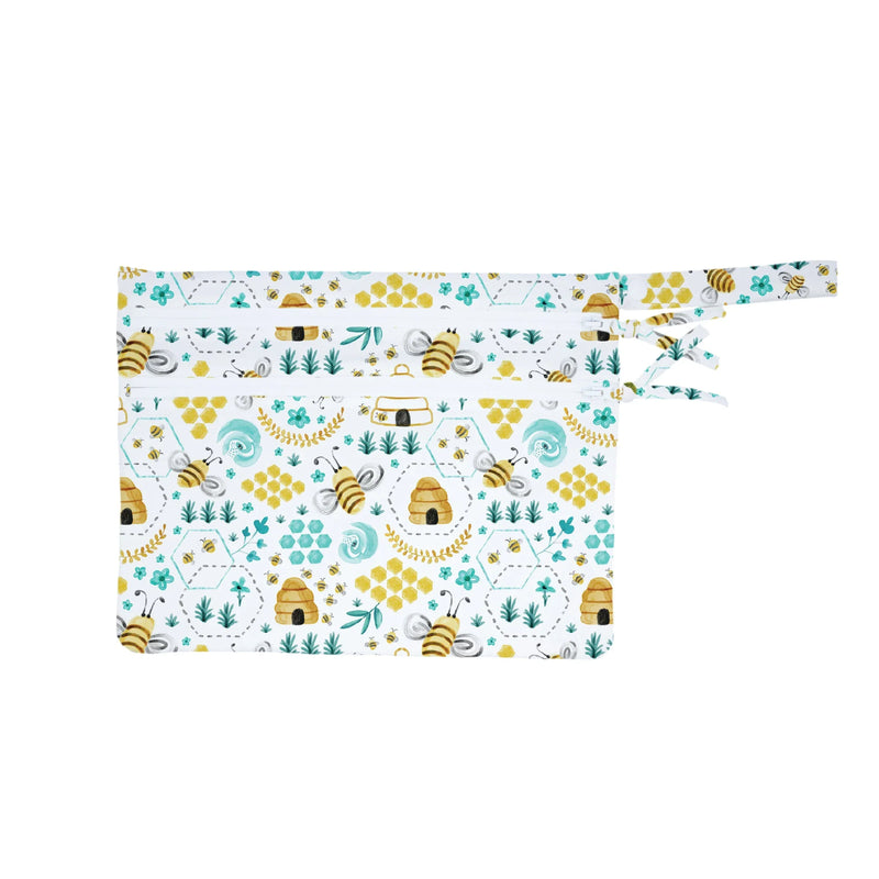 Busy Bees - Waterproof Wet Bag (For mealtime, on-the-go, and more!) - BIG FRENCHIES