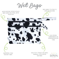 Cowhide - Waterproof Wet Bag (For mealtime, on-the-go, and more!) SALE - BIG FRENCHIES