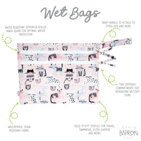 Kitty - Waterproof Wet Bag (For mealtime, on-the-go, and more!) - BIG FRENCHIES