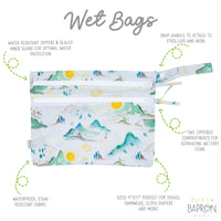 Mountain Mist - Waterproof Wet Bag (For mealtime, on-the-go, and more!) - BIG FRENCHIES